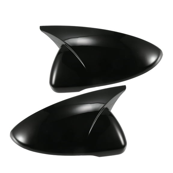 Pair Rear View Driver Passenger Side Mirror Cover Cap Overlay Gloss Black for Kia Forte Cerato K3 19-24