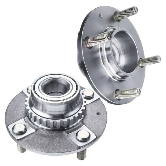 Pair Rear Wheel Bearing Assembly - 4 Stud - Left and Right Side Set-Pair Rear Left Right Wheel Bearing Hub Assembly