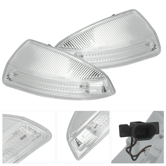 Pair Rearview Mirror Turn Signal Light A2048200821 Fit for MercedesBenz W164 ML300 ML450 ML500 W204 C250 C300 C350 0814
