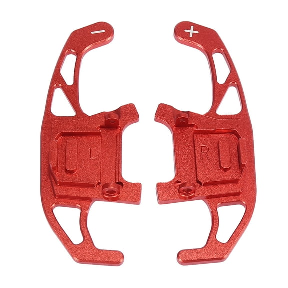 Pair Red Steering Wheel Shift Paddle Cover Shifter Extension for Volkswagen Golf GTI MK7 2013-2016