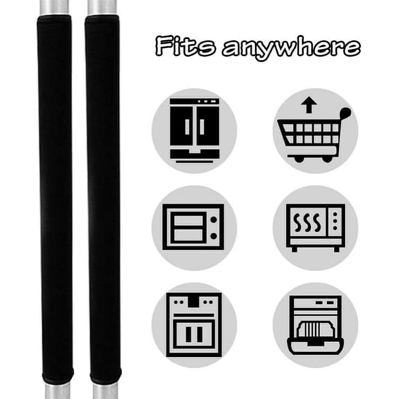 A Pair Refrigerator Door Handle Cover Kitchen Appliance Decor Handles Antiskid Protector Gloves for Fridge Oven Keep Your Kitchen Appliance Handle Clean
