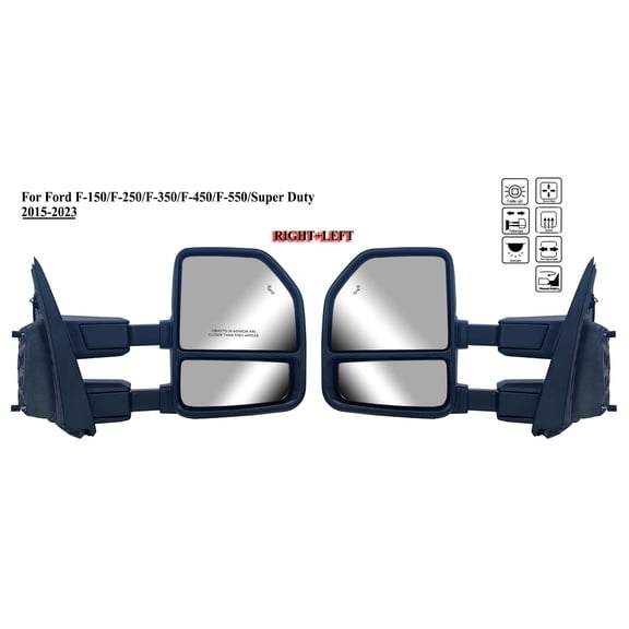 Pair Right And Left Side Door Tow Mirror For 15-21 Ford F-150 250 350 450 550