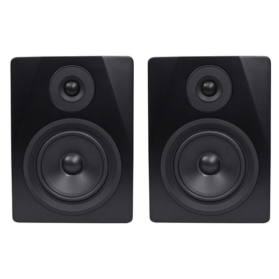 Pair Rockville APM5B 5.25" 250W Powered USB Studio Quality Bookshelf Speakers