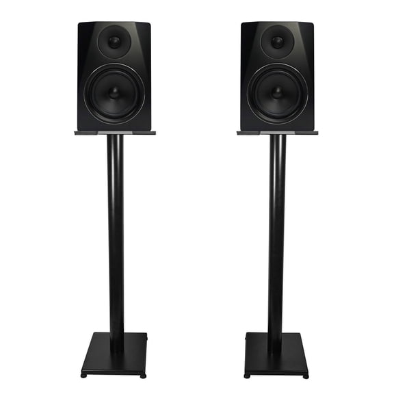 Pair Rockville APM6B 6.5" 350W Powered USB Studio Monitor Speakers+37" Stands