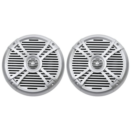 Pair Rockville RMSTS80S 8" 1000w Waterproof Marine Boat Speakers 2-Way Silver
