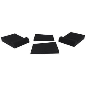 Rockville RRS190S Studio Monitor Isolation Pads High-Density Acoustic Foam Charcoal Gray