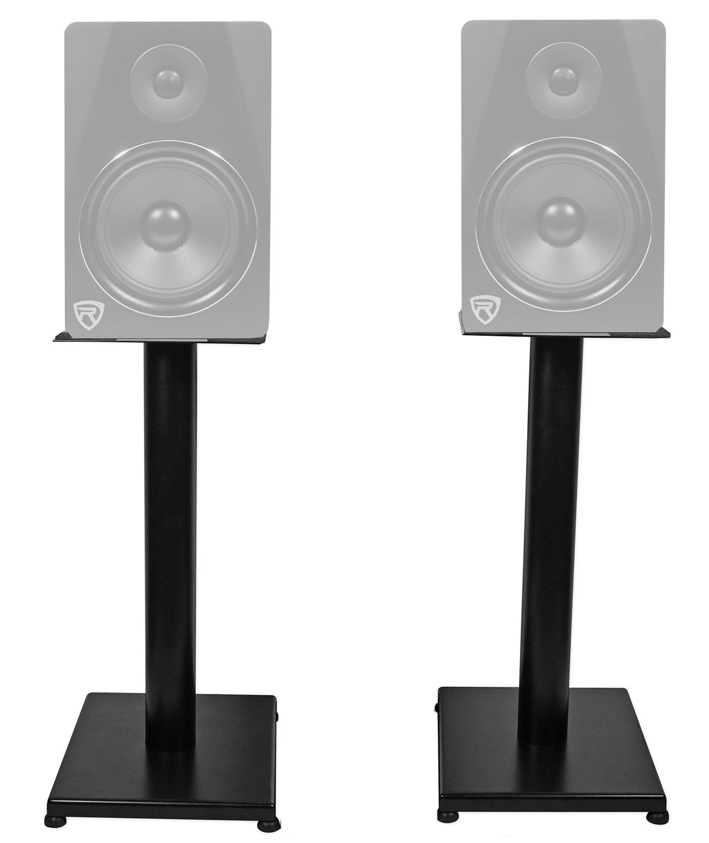 Pair Rockville RS21B 21 inch Steel Bookshelf Speaker/Studio Monitor