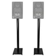 thumbnail image 1 of Pair Rockville RS37B 37" Steel Bookshelf Speaker / Studio Monitor Stands in Black, 1 of 9