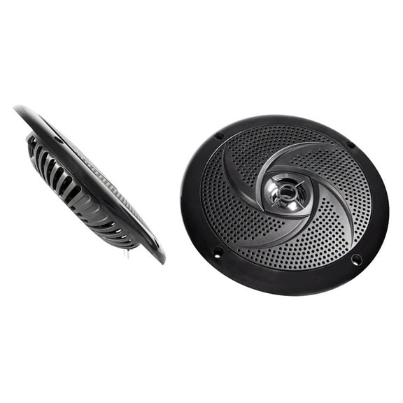 Pair Rockville RSM65B 6.5" 320 Watt Waterproof Shallow Slim Marine Boat Speakers