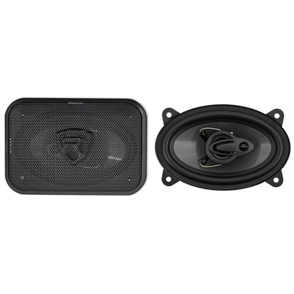 Pair Rockville RV46.3A 4x6" 3-Way Car Speakers 500 Watts/70 Watts RMS CEA Rated