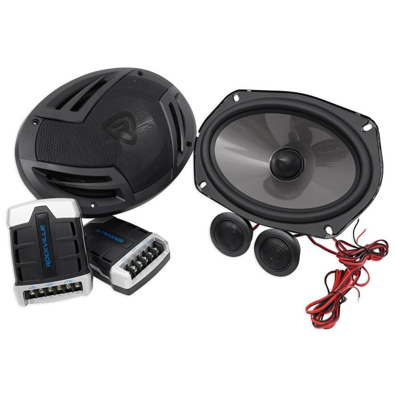 Rockville Midrange 6x9 Component Car Speakers, 1000 Watts