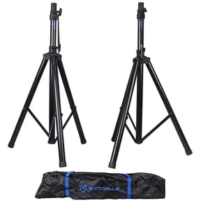 Rockville RVES1 Pair Tripod Speaker Stands 100 lbs Capacity 71 Inch Height