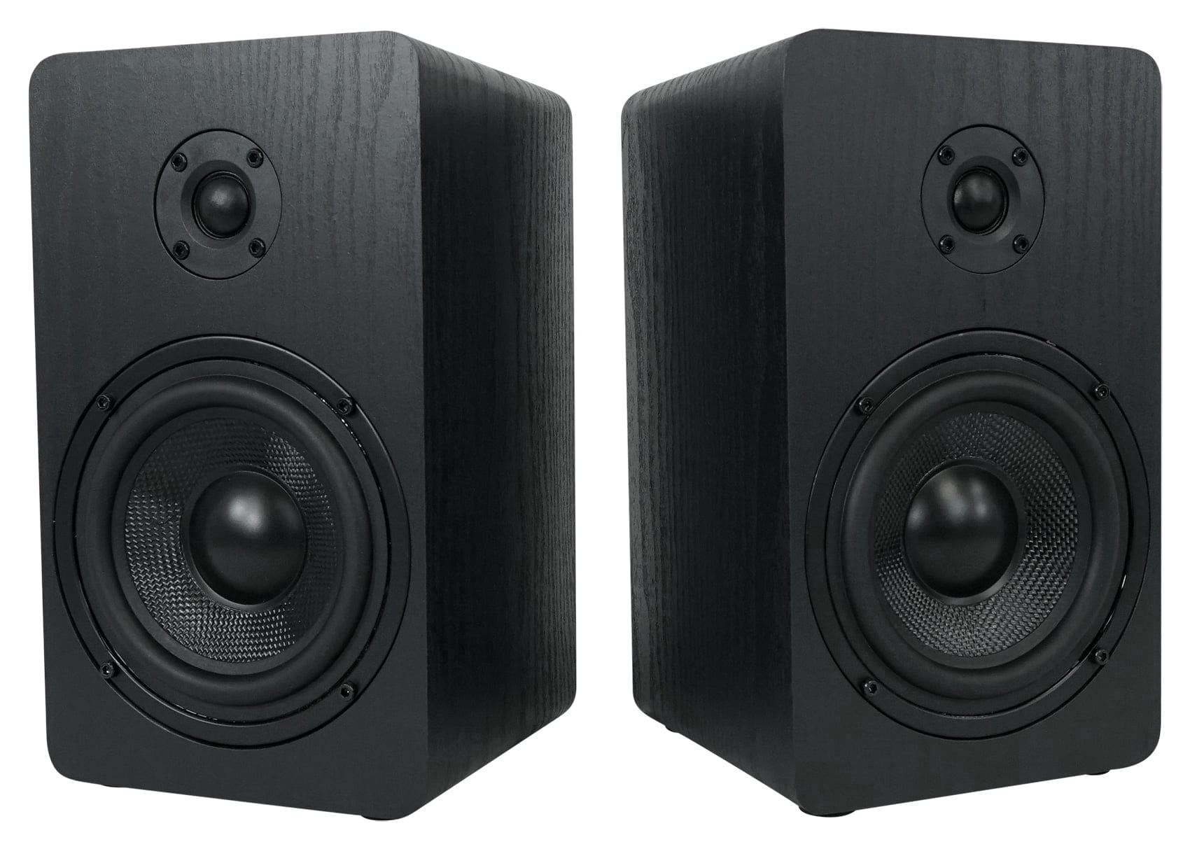 Pair Rockville RockShelf 58B 360w Black 5.25 Home Theater Bookshelf Speakers/8 Ohm