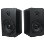 Pair Rockville RockShelf 58B 360w Black 5.25 Home Theater Bookshelf Speakers/8 Ohm