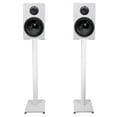 thumbnail image 1 of Pair Rockville RockShelf 64W White 6.5" Home Bookshelf Speakers w/37" Stands, 1 of 9