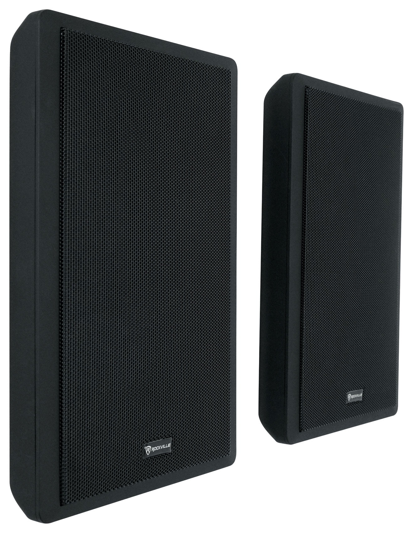 Rockville RockSlim Pair Black 5.25" 240W Home Theater Speakers, 8 Ohm, Slim Wall-Mount Design, Clear Audio, Durable Build, for Home Theater Enthusiasts