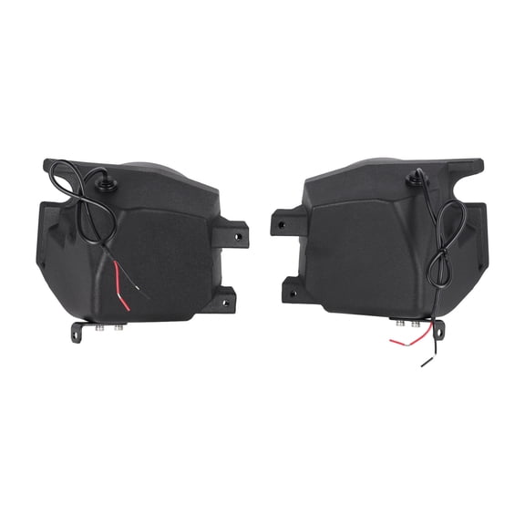 Pair Rockville RockZR v2 2014-2023 Polaris RZR Front Kick Panel 6.5" Speaker Pods Black