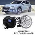 thumbnail image 1 of Pair Round LED Fog Lights for Subaru Crosstrek 2016-2024, 55W White Clear Off-Road Lamps Black Front Bumper LED Fog Lights Assembly, 1 of 12