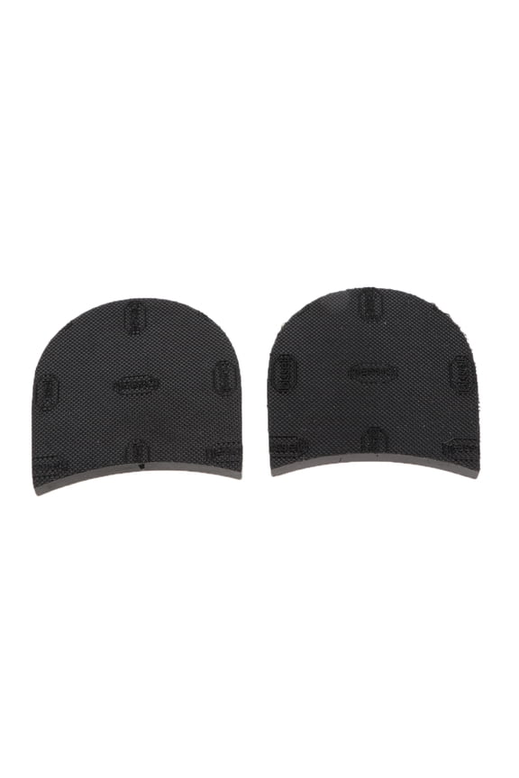 Pair Rubber Glue on Heels Shoe Repair Pad Replacement - Black 3, as described