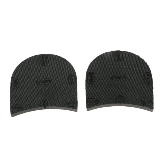 Pair Rubber Glue on Heels Shoe Repair Pad Replacement - Black 3, as described