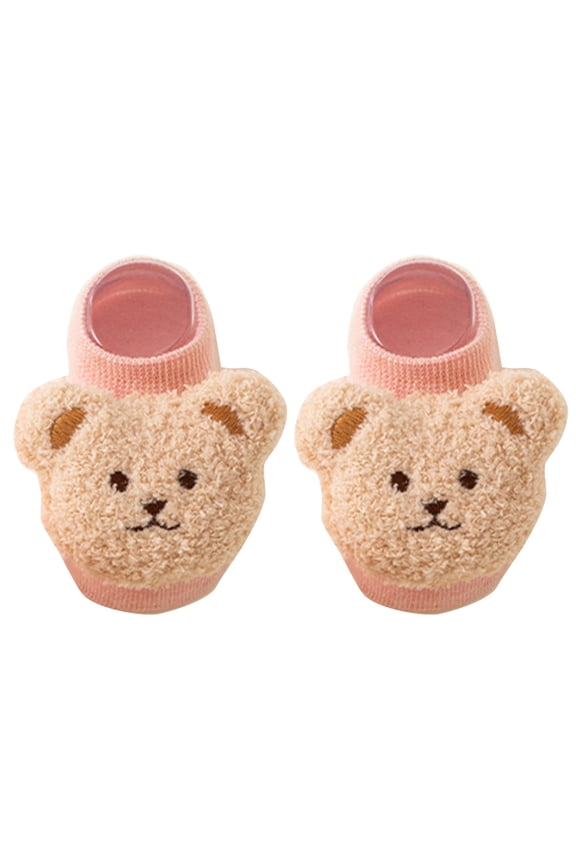 Pair Safe Cotton Socks with Grip Comfortable Ankle Socks Secure Cotton Socks Lovely Floor Socks for Infants & Toddlers