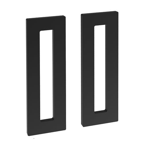 Pair Self Stick adhesive Finger Pull STQ Square Handles for Cabinets.