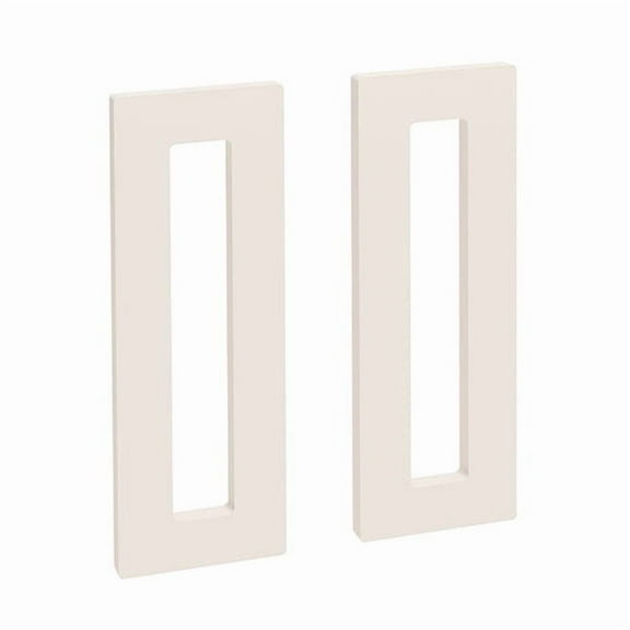 Pair Self Stick adhesive Finger Pull STQ Square Handles for Cabinets.