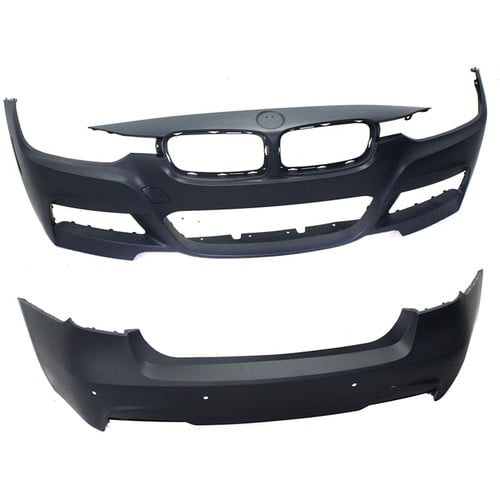 Pair Set of 2 Bumper Covers Facias Front & Rear for 330 320 328 Sedan BMW 328d