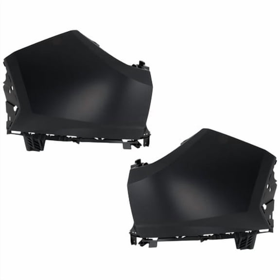 Pair Set of 2 Bumper Face Bar Ends Extensions Rear Driver & Passenger Side