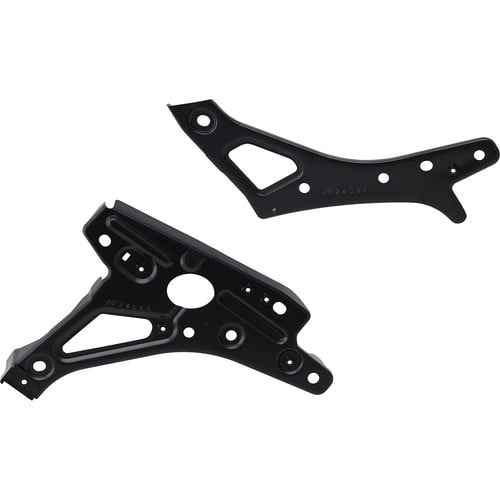 Pair Set of 2 Radiator Support Brackets Driver & Passenger Side Left Right