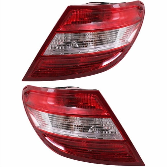 Pair Set of 2 Tail Lights Driver & Passenger Side for MB Mercedes C Class C300