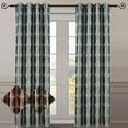 thumbnail image 1 of Pair (Set of 2) Top Grommet Window Curtain Panels Abstract Jacquard Studio, 104 Inches Total Width, 1 of 1