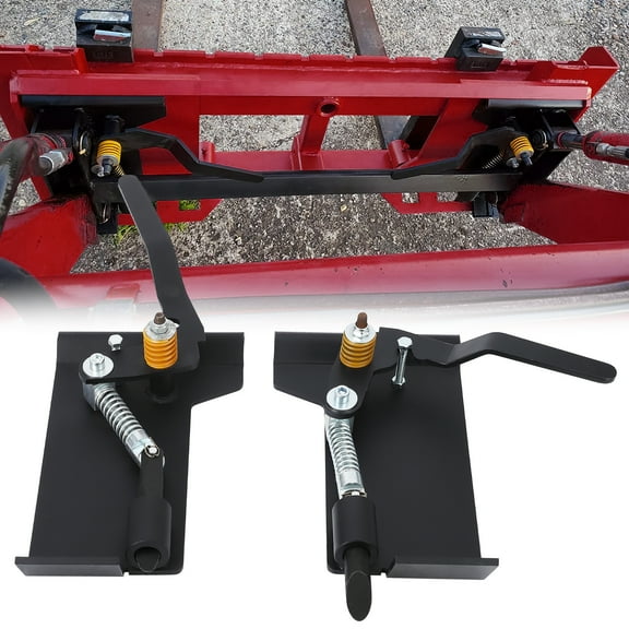 Pair Skid Steer Quick Tach Conversion Adapter Bobtach LatchBox Weld On QTK, 3500LBS Universal Front Attachment Steel Skid Steer Attachment Quick Attach Mount Plate for Buckets Plows Forks