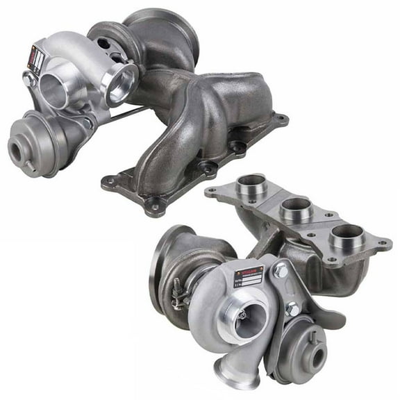 Pair Stigan Turbo w/ Turbocharger Gaskets For BMW 335i 335xi 335is E90 E92 E93 N54