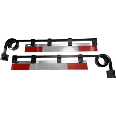 UAT Black Mud Flap Hanger Set – 2-Bolt For Kenworth, Peterbilt, Freightliner, Volvo Trucks