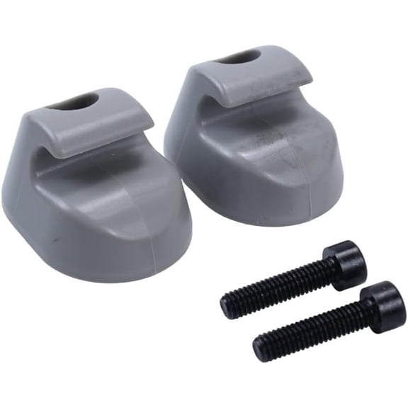 Pair Sun Visor Clip Gray Interior-Bone Replacement for Kenworth Peterbilt Interior S16-1023-661 (F01377-2)