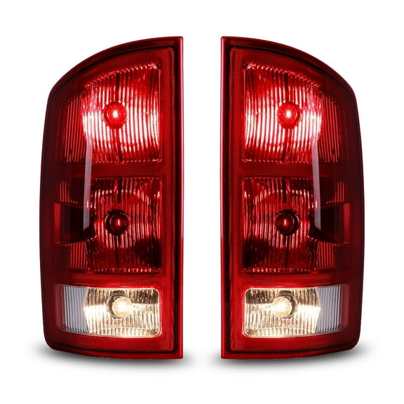 Pair Tail Lights Fit for 2002-2006 Dodge Ram 1500/2500/3500 Rear Brake Lamps Replacement Left+Right