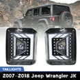 thumbnail image 1 of Pair Tail Lights For 2007-2018 Jeep Wrangler JK LED Brake Rear Turn Signal Lamps, 1 of 8