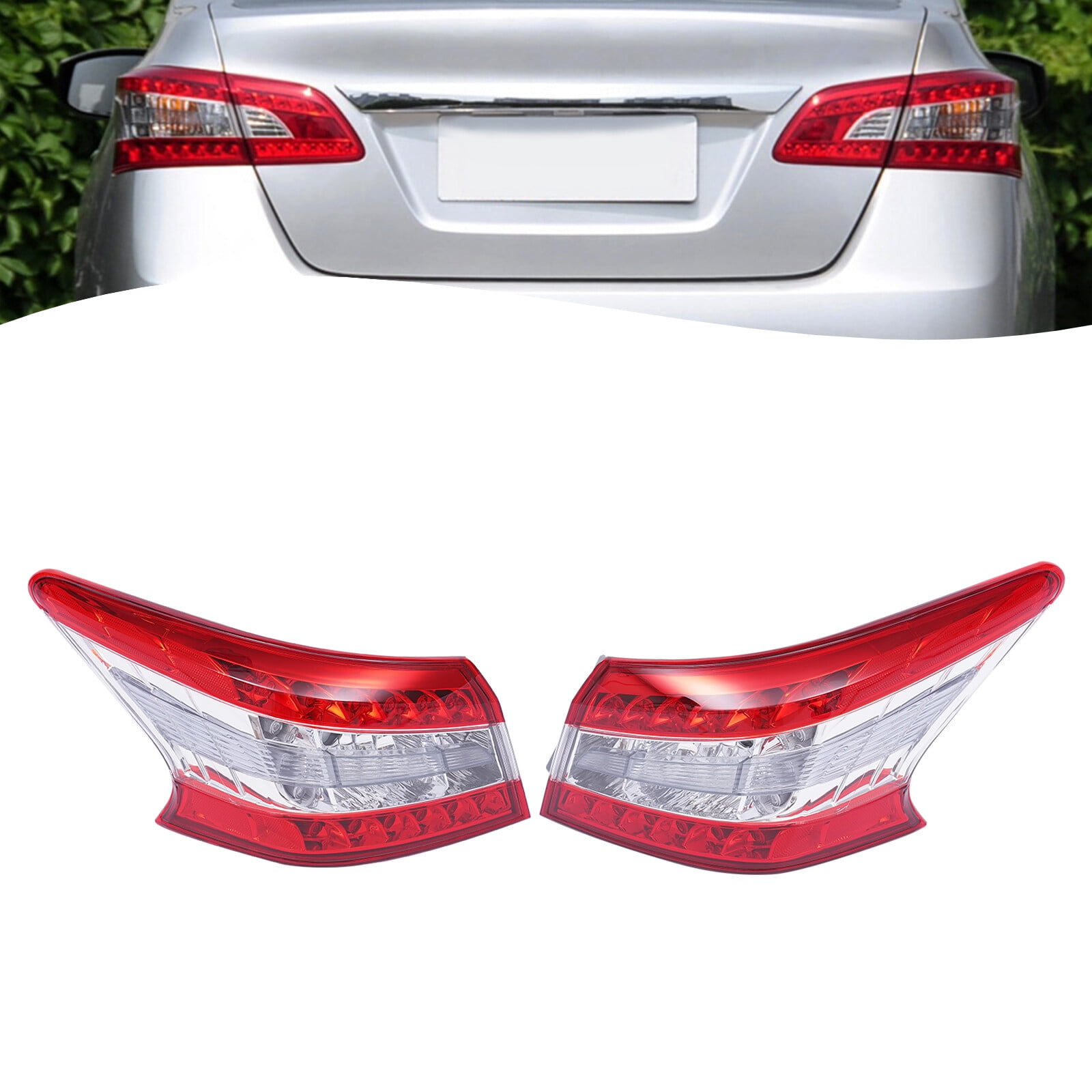 Pair Tail Lights Outer Brake Lamps for 2013 2014 2015 Nissan Sentra ...