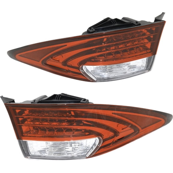 Pair Tail Lights Taillights Taillamps Brakelights Set of 2 Driver & Passenger Fits select: 2013-2015 LEXUS ES 350