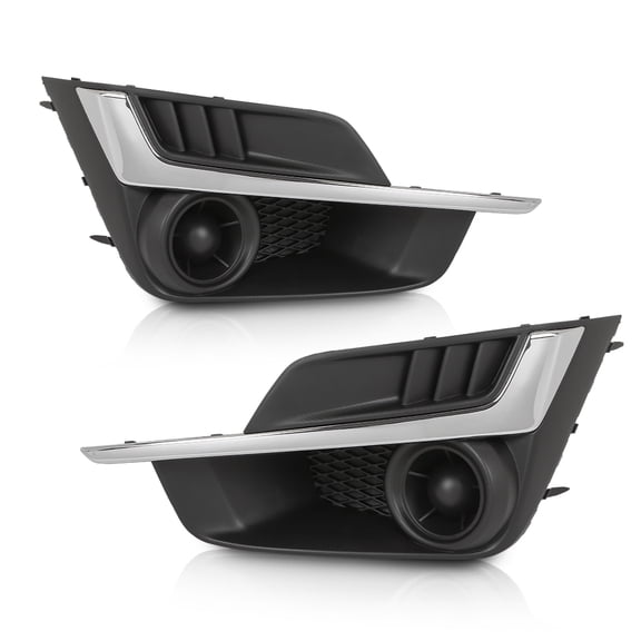 Pair Textured Fog Light Cover Set Fit for 2015-2016 Subaru Impreza SU1038109 SU1039109