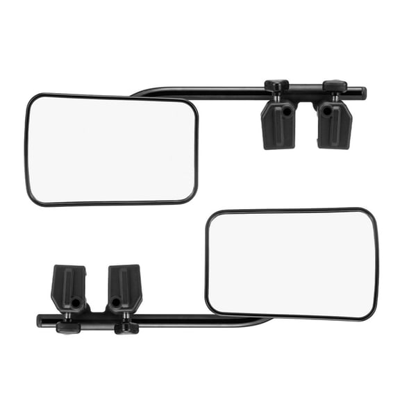 Pair Trailer Clip on Towing Extensions 360 Degree Adjustable Side Extenders Caravans Exterior Wing
