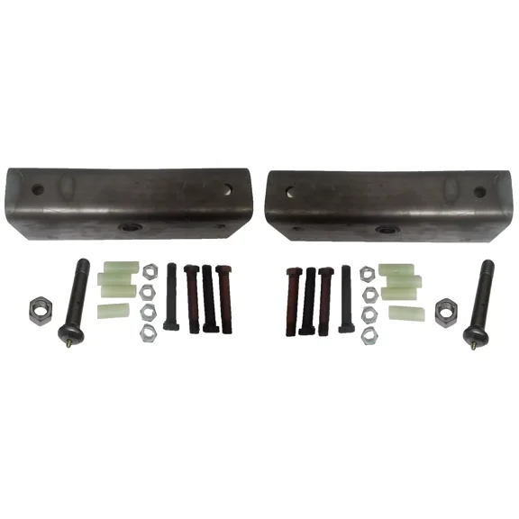 Pair Trailer Suspension Rebuilt Kit - 12" Slipper Spring Equalizer with Bushings & Bolts | Durable Repair for Trailers, RVs, Boat Trailers