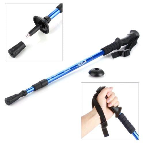 Pair Trekking Hiking Stick Pole alpenstock Adjustable Telescoping Anti Shock Nordic Walking Mountaineering