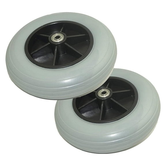 8" x 2" Solid Rubber Caster Tires Wheels for Wheelchairs
