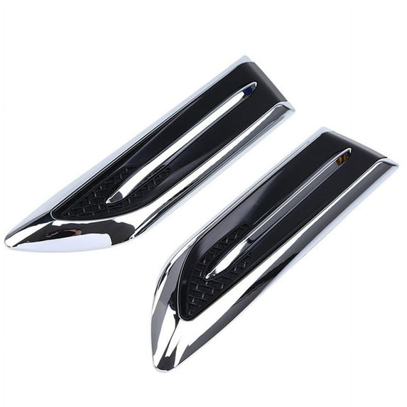 Pair Universal Car Styling Air Vent Fender Decoration Sticker Badge Emblem Decal