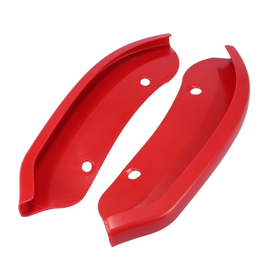 Unique Bargains 1Pair Vehicle Front Bumper Lip Lever Splitter Protector Red for Dodge Challenger Hellcat 2015-2020