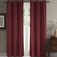 thumbnail image 1 of Pair Willow Thermal-Insulated Blackout Curtain Panels ( Set of 2) - each Panel 42"W x 120"L - Burgundy, 1 of 6