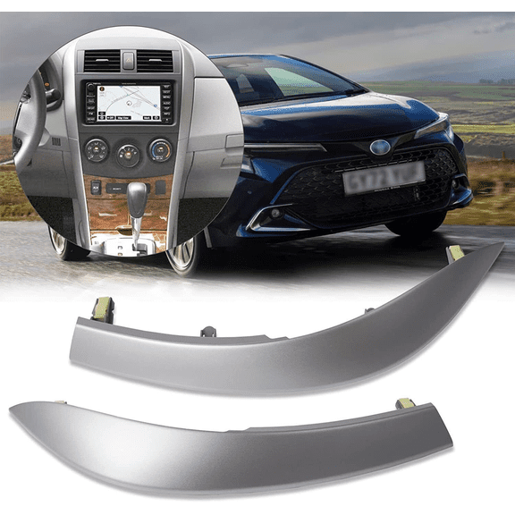 Pair fits For Toyota Corolla 2009-2013 Upper Side Central Dashboard Strip Trim