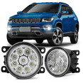 thumbnail image 1 of Pair for Jeep Compass 2016 2017 2018 2019 Front Fog Light Lamp With Bulb, 1 of 9